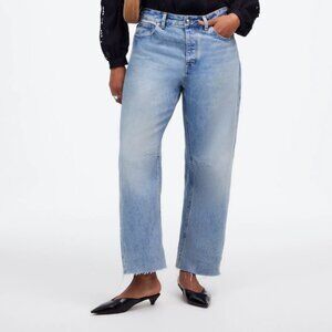Madewell The Curvy Darted Barrel-Leg Jean